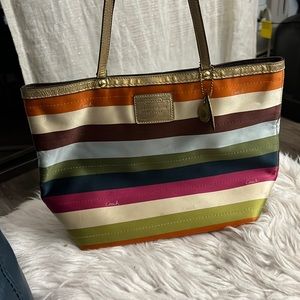 Brown medium coach tote